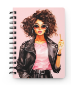 Woman Wearing Black leather Jacket and Stylish Shades