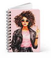 Woman Wearing Black leather Jacket and Stylish Shades