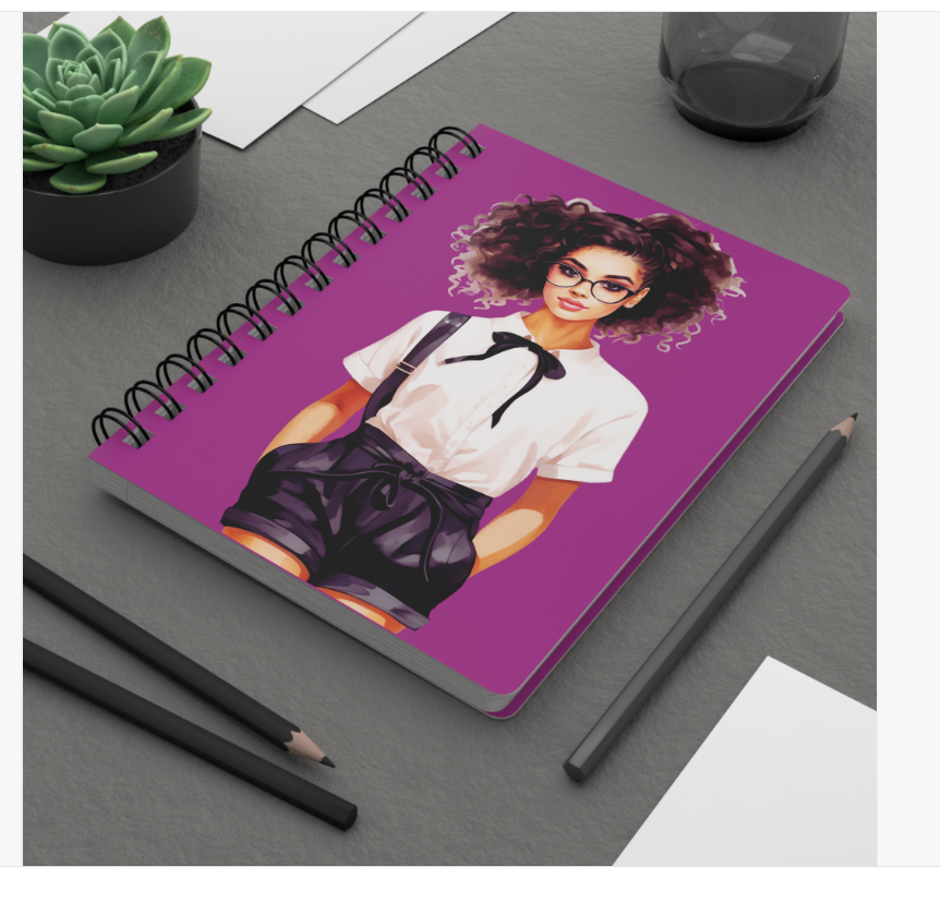 Studios Woman in Glasses Notebook Journal