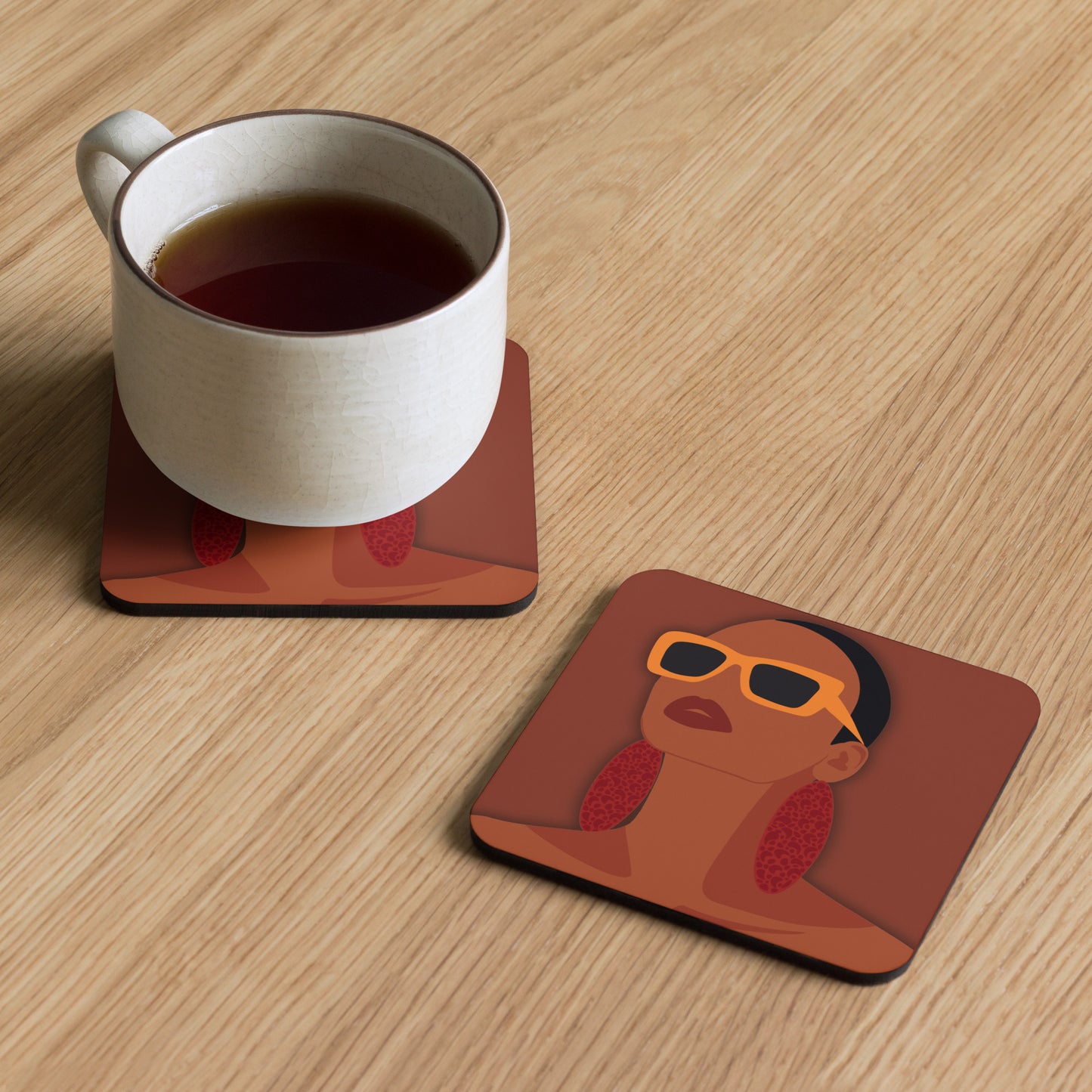 Mahogany Drink Coasters