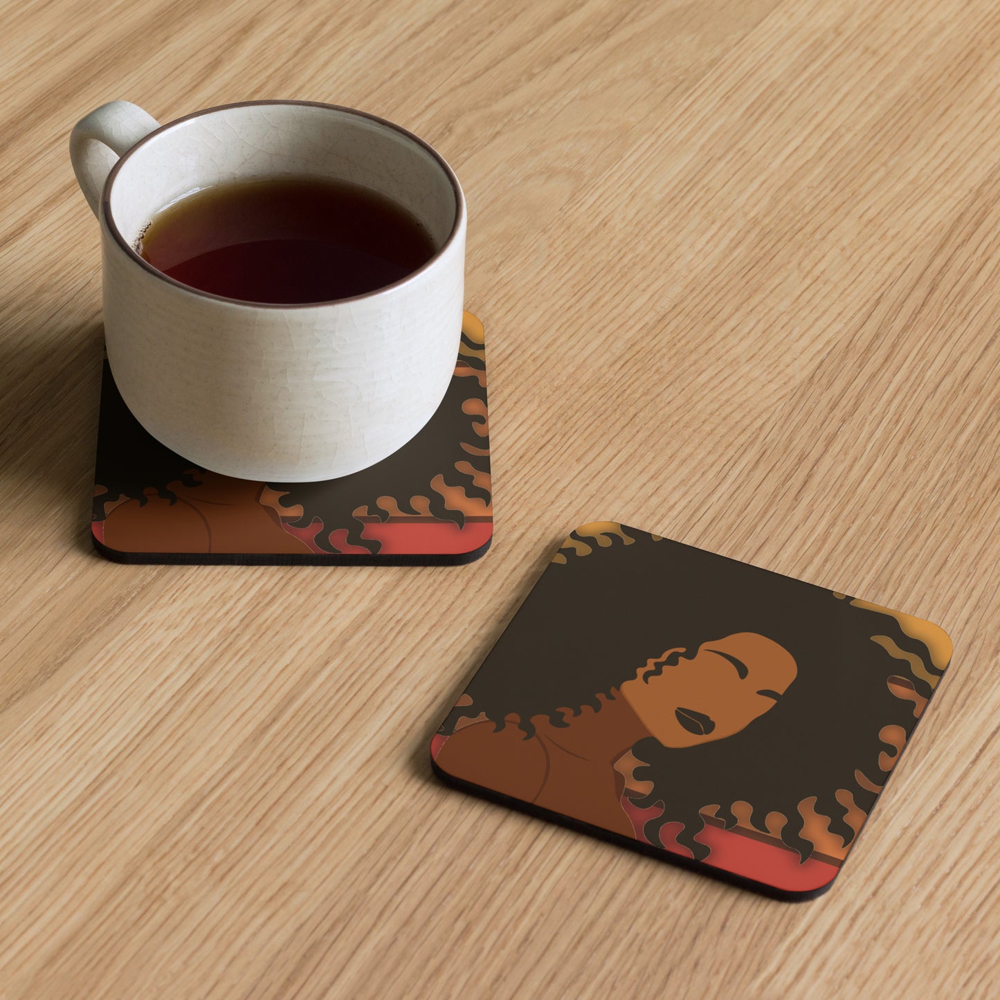 Mahogany Drink Coasters