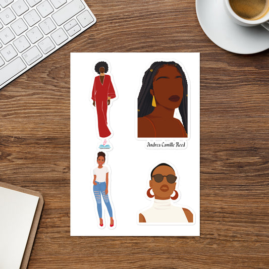 Black Woman Sticker sheet