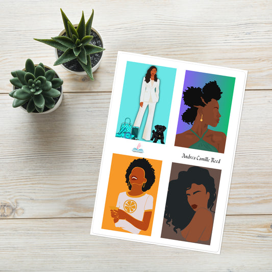 Black Woman Stickers