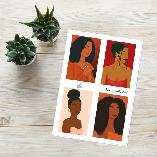 Black Woman Stickers