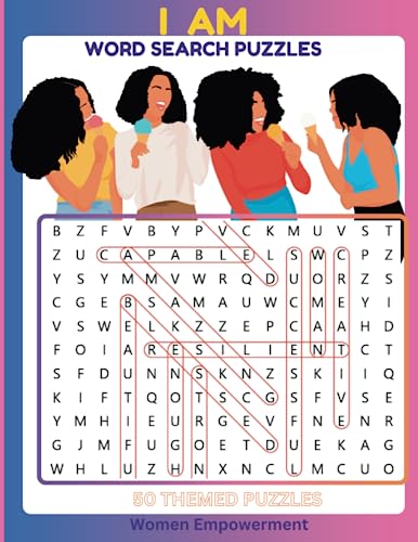 I Am Word Search Puzzles: Women Empowerment